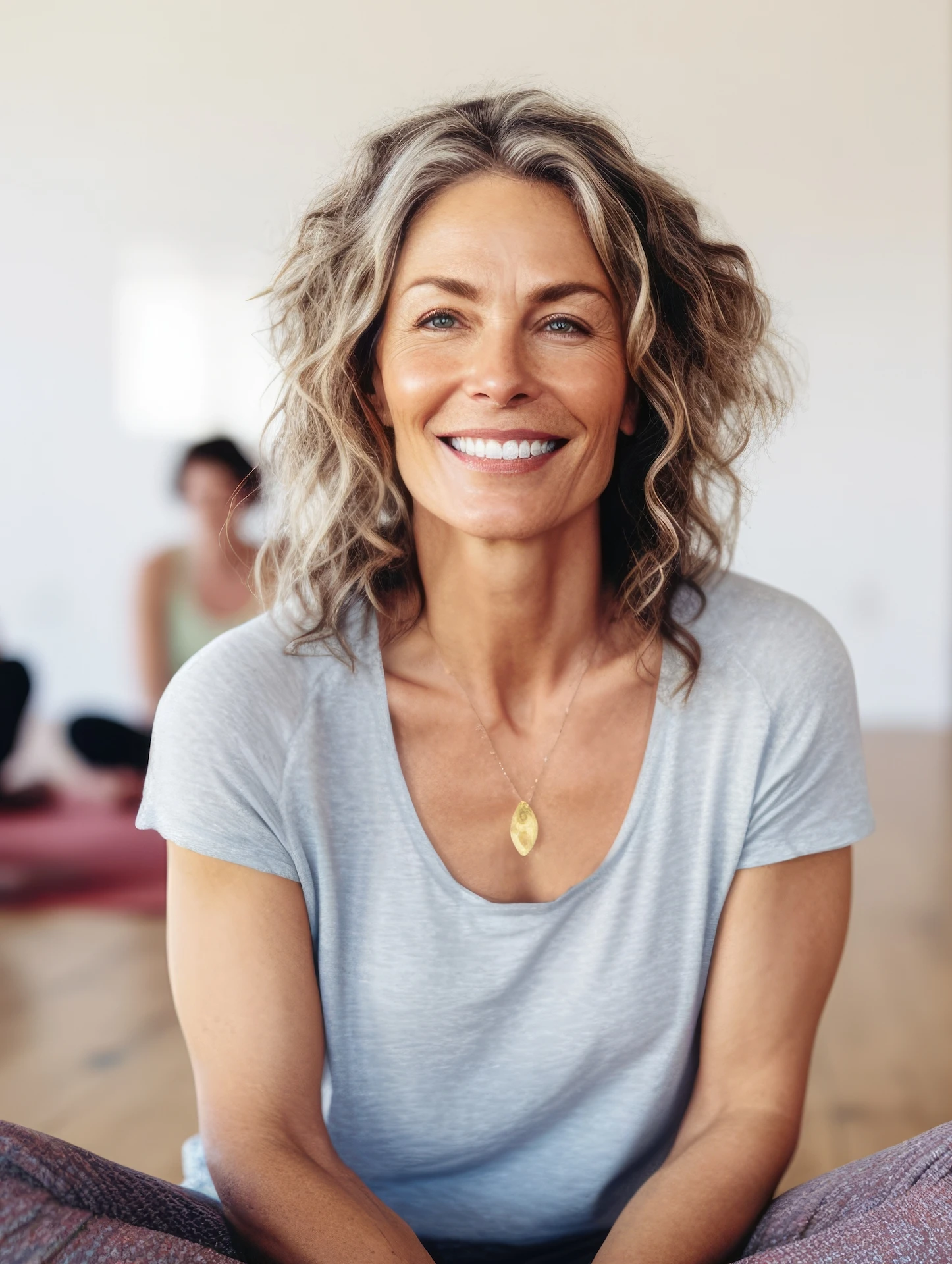 happy woman smiling
