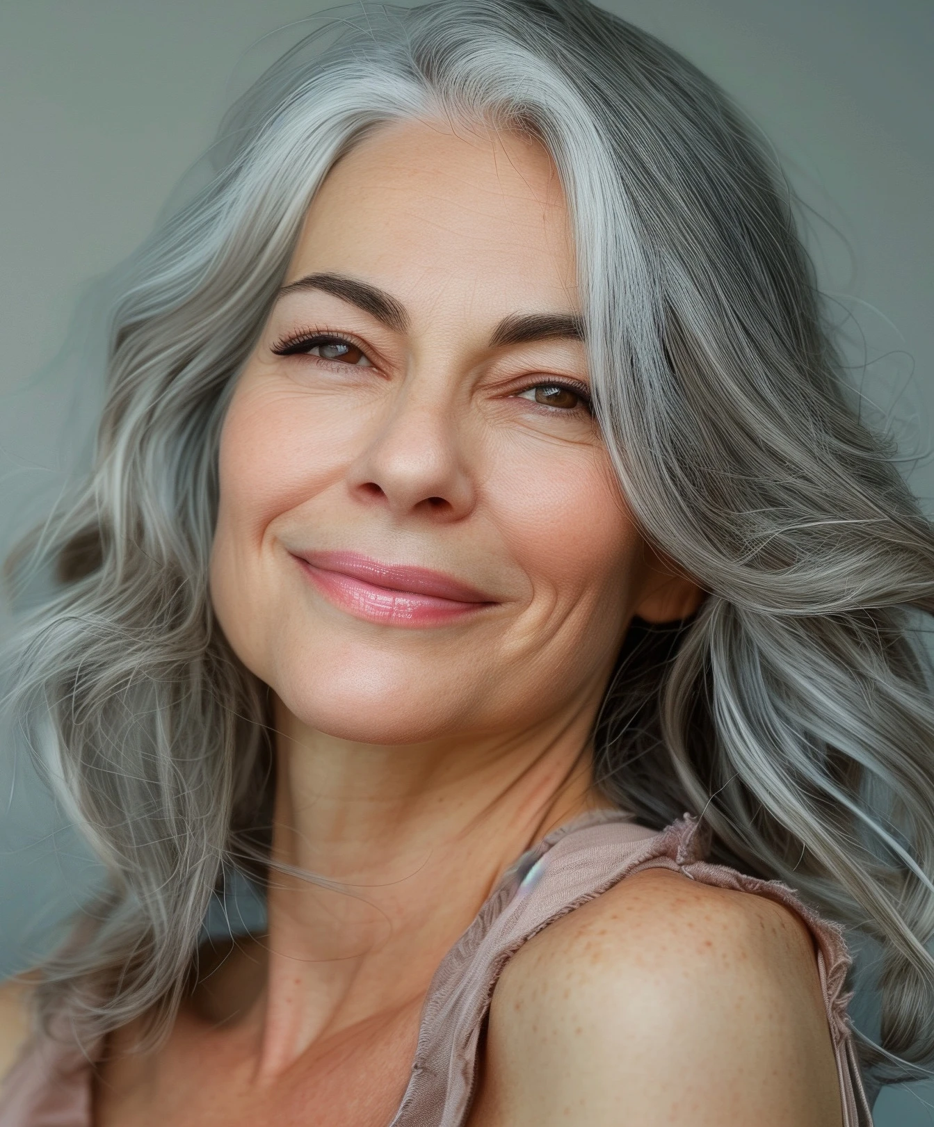 woman smiling